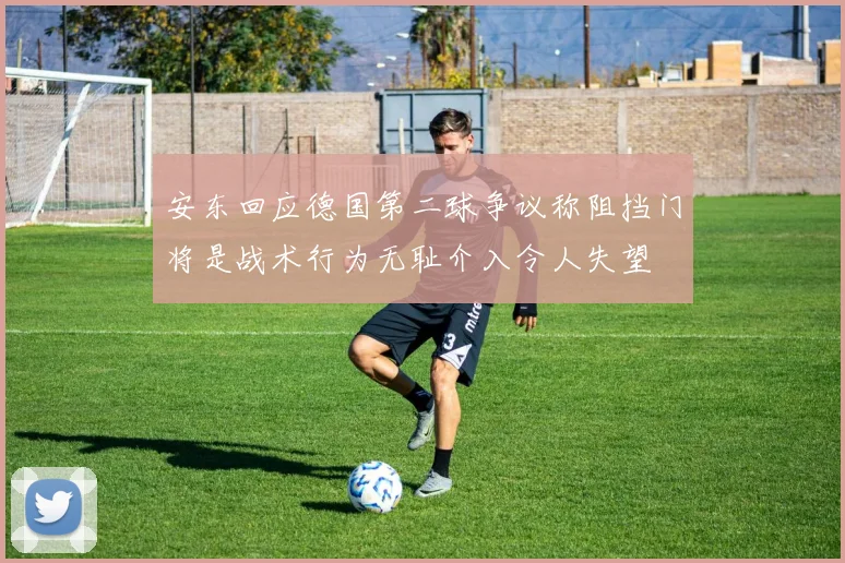 安东回应德国第二球争议称阻挡门将是战术行为无耻介入令人失望